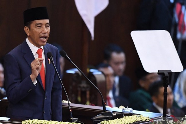 Ini Pidato Lengkap Jokowi Usai Dilantik Sebagai Presiden Periode Kedua ...